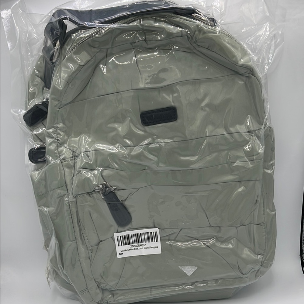 Mini Puffer Backpack with Classic Design